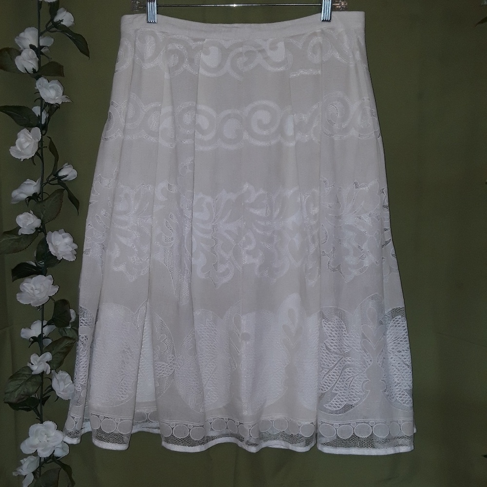 Cream Colored Lacey Skirt